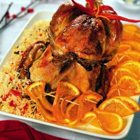 Как приготовить рождественскую индейку с апельсинами